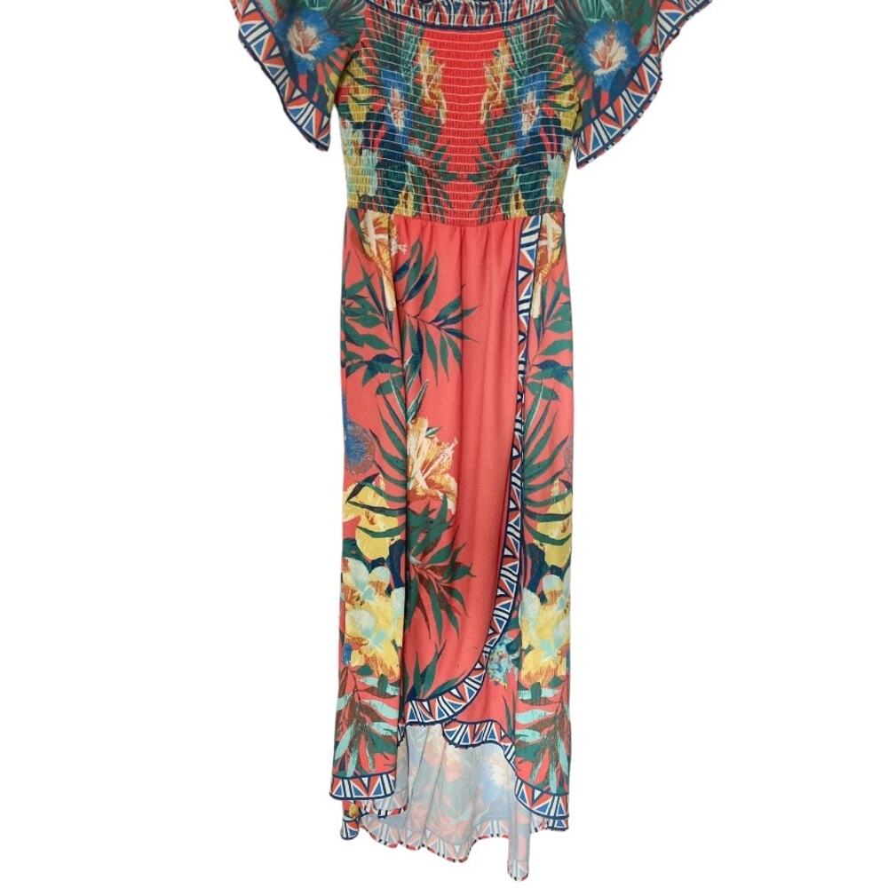 Jealous Tomato Tropical Dress Colorful Size Medium